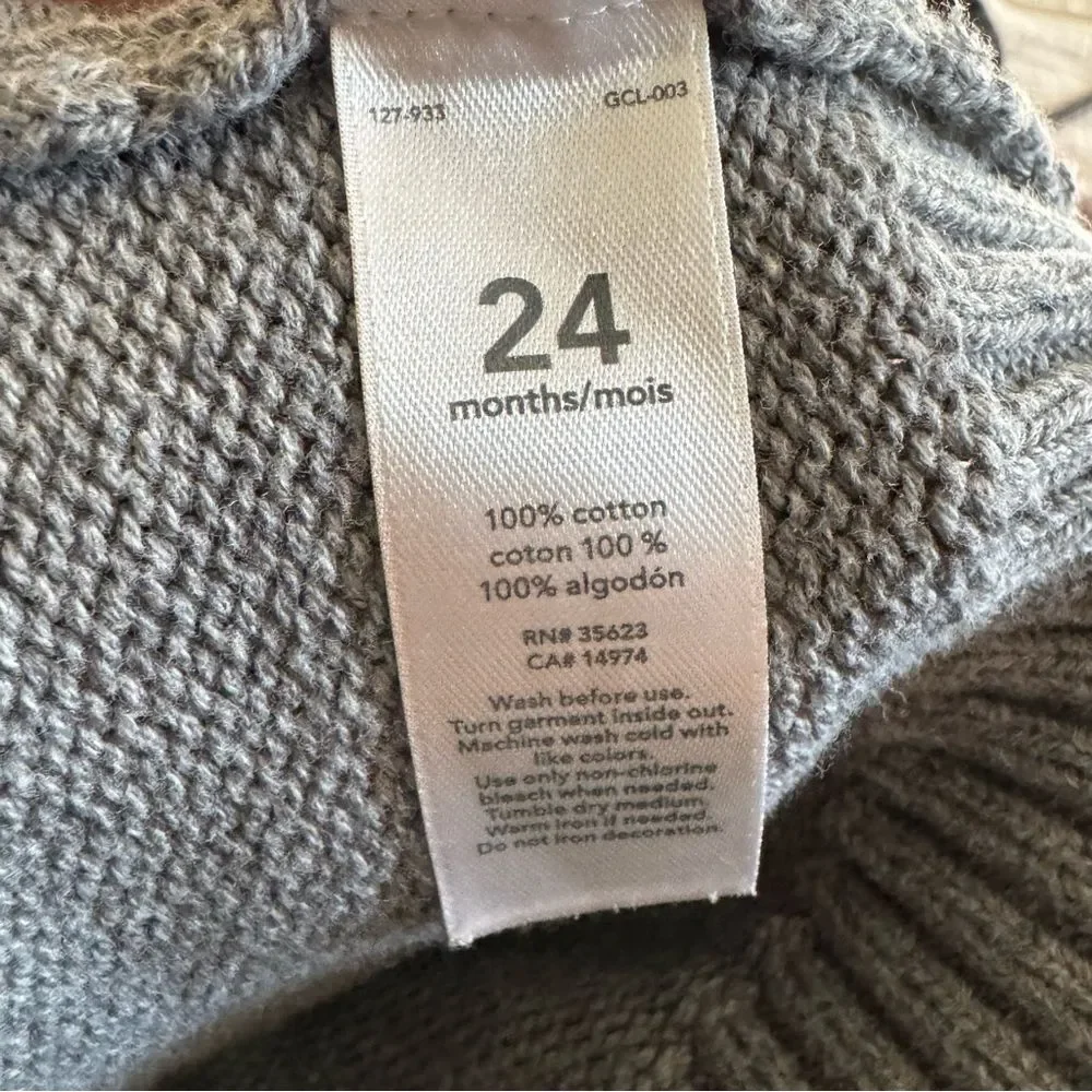 Carter's Gray Knit Sweater Vest